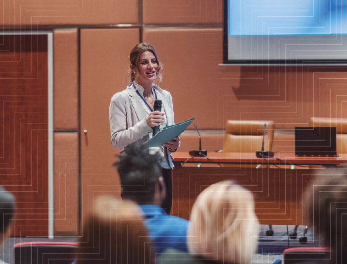 A speaker leads a session at the American Hospital Association's Healthier Together Conference, taking place May 12-14, 2026 in Dallas
