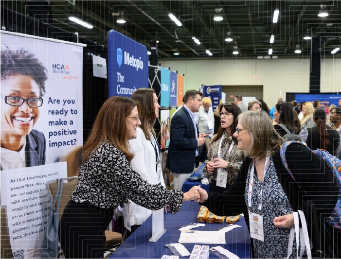 Attendees and exhibitors networking at the AHA Healthier Together Conference, taking place in Anaheim May 4-6, 2027